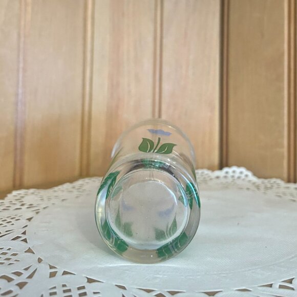 Vintage Swanky Swigs Juice Glasses Mismatched Set of 4 Pink Blue Floral Retro - Picture 9 of 9